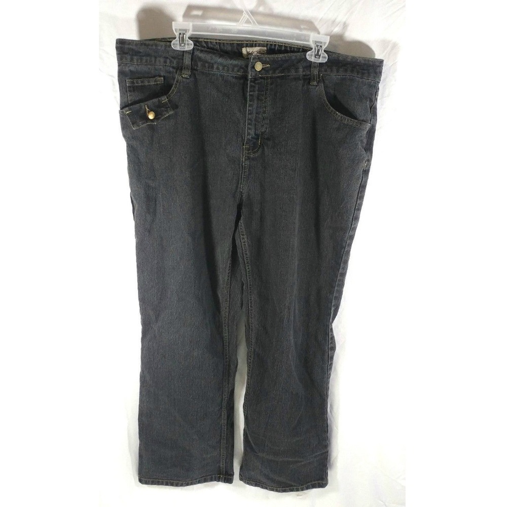 Gold Flava Women Wash Jeans Boot Cut Stretch Sz 22